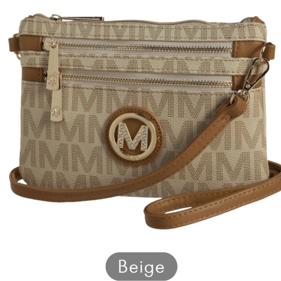 Vegan Leather Crossbody Wristlet Combo Bag NEW - Picture 6 of 10